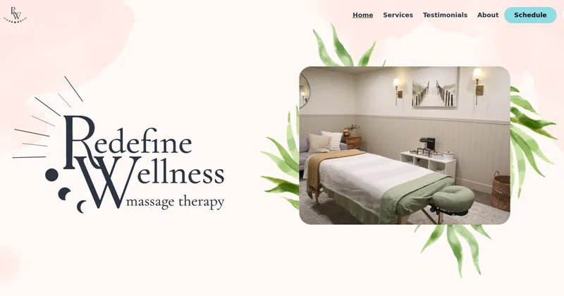 Redefine Wellness website